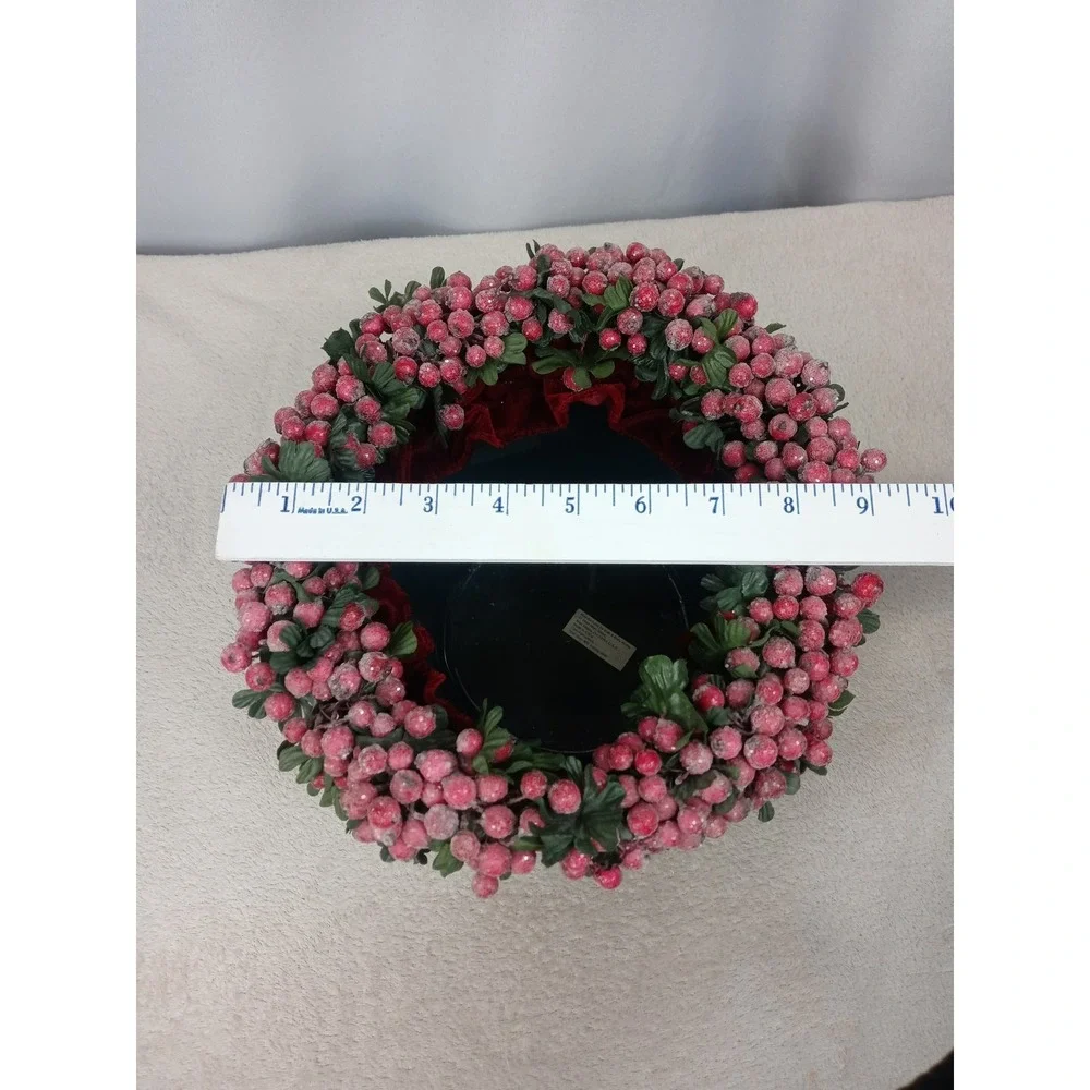 Vintage‎ Bath & Body Works Wicker Christmas Basket Red Berry Poinsettia Liner